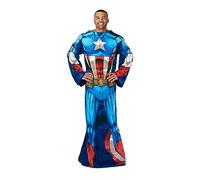 Marvel Northwest Comfy Throw Blanket with Sleeves, Adult (48 x 71 in), Captain America
