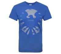 Marvel Official Mens Avengers Distressed Shield T-Shirt / N/A N/A NS4696