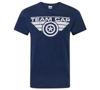 Marvel Official Mens Captain America Civil War Team Cap Distressed T-Shirt