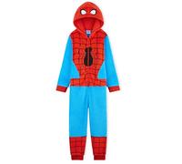Marvel Onesies for Boys, Spiderman Onesie, Fleece Boys Pyjamas (9-10 Years, Red/Blue)