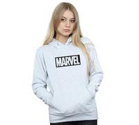 Marvel Women's Outline Logo Hoodie in Grey | Size: Large Marvel Grey L