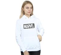 Marvel Women's Outline Logo Hoodie in White | Size: Small Marvel White S