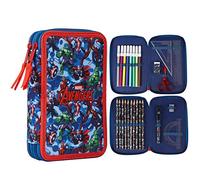 Marvel Large Pencil Case, Filled Pencil Cases with Avengers Stationary Sets, Marvel Gifts for Boys