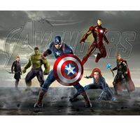 Marvel Photo Wallpaper/Giant Wall Poster, Non-Woven, Multi-Colour, 360 x 270 cm/142 x 106-Inch
