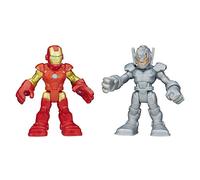 Marvel Playskool Heroes Super Hero Adventures Iron Man and Ultron Figures