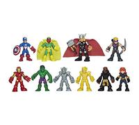 Marvel Playskool Heroes Super Hero Adventures Ultimate Set, 10 Collectible 2.5-Inch Action Figures, Toys for Kids Ages 3 and Up (Amazon Exclusive)