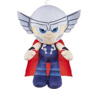 Marvel Plush Character Figure, 8-inch Thor Super Hero Soft Doll, Collectible Toy Gift for Kids & Fans Ages 3 Years Old & Up