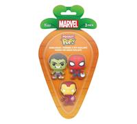 Funko Carrot Pocket POP! Marvel Spider-man, Iron Man and Hawkeye 3 Pack - Spider-Man - Marvel Comics - Collectable Vinyl Figure - Gift Idea - Official Merchandise - Toys for Kids & Adults