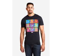 Marvel Men's Pop Art Spidey T Shirt, Black (Black Blk), XL UK