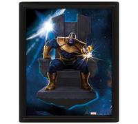 Marvel Poster in 3D (Thanos in Avengers: Infinity War Design) 3D Lenticular Poster in Box Frame 25cm x 20cm x 1.5cm, Marvel Gifts for Men and Marvel Gifts for Women - Official Merchandise