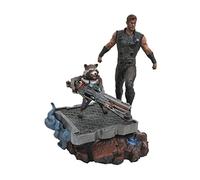 Marvel Premier Collection 9 Inch Statue Figure Avengers Infinity War - Thor & Rocket Raccoon