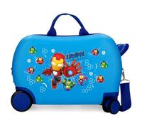 Marvel Press Iron Friends Kids Suitcase, One Size, Blue, Talla única, Children's Suitcase