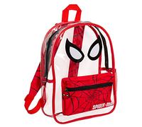 Marvel Press Spiderman Backpack Boys Swim Bag Clear Wipeable School Rucksack Kids Transparent Swimming Beach Bag