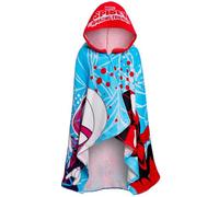 Marvel Press Spidey And His Amazing Friends Hooded Towel Spiderman Poncho Kids 100% Cotton Beach Bath Towel Swimming Wrap