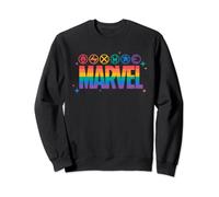 Marvel Pride Rainbow Logo Proud Heroes Symbols Sweatshirt