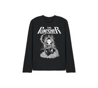 Marvel Punisher Ready To Fight Long Sleeve T-Shirt, Black | Size: Large Marvel Black L