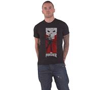 Marvel Punisher T Shirt Holding Gun Official Comics Mens Black M