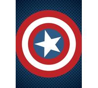 Marvel Pyramid International Avengers Assemble Captain America Shield Canvas Print, Multi-Colour, 30 x 40 cm