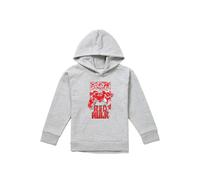 Marvel Red Hulk Comic Youth Kids Pull-Over Hoodie, Athletic Heather in Grey | Size: 12-13 Years Marvel Grey 12-13 Years