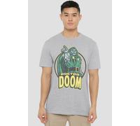 Marvel Retro Doctor Doom Points T-Shirt, Athletic Heather In Grey Grey