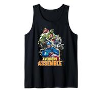 Marvel Rivals Avengers Assemble Electric Group Shot Tank Top