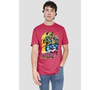 Marvel Rivals Avengers Assemble Group Unisex T Shirt, Heather Red, M
