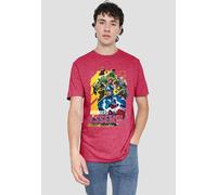 Marvel Rivals Avengers Assemble Group Unisex T Shirt, Heather Red, S