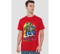 Marvel Rivals Avengers Assemble Group T-Shirt, Red | Size: 3XL Marvel Red 3XL