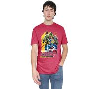 Marvel Rivals Avengers Assemble Group Unisex T Shirt, Heather Red, XXL
