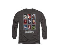 Marvel Rivals Character Grid Unisex Long Sleeve T Shirt, Light Graphite, L