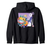 Marvel Rivals Jeff the Land Shark Halloween Jeff O'Lantern Zip Hoodie