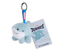 Marvel Rivals Jeff the Landshark bag clip, 10cm. Cuddly soft country shark as a soft toy, well-known comic character for cuddling and playing, for babies, children and fans