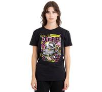 Marvel Women's Rivals Jeff The Landshark Marker Pen Trend Ladies T Shirt, Black, M