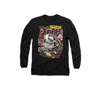 Marvel Rivals Jeff The Landshark Marker Pen Trend Long Sleeve T-Shirt, Black | Size: Large Marvel Black L