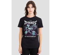 Marvel Women's Rivals Strategist Trend Ladies T Shirt, Black, S