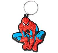 Marvel RK38201C Comics 'Spiderman Crouch' Rubber Keychain, Multicoloured, 40 x 40 cm