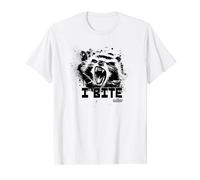 Marvel Rocket I Bite Black And White Portrait T-Shirt