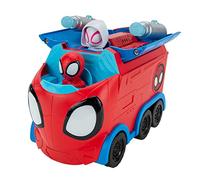 MARVEL’S SPIDEY AND HIS AMAZING FRIENDS WEB SPINNING HAULER - 8-Inch 3-In-1 Transforming Vehicle - Toys Featuring Your Friendly Neighborhood Spideys