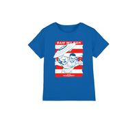 Marvel Sam Wilson American Flag Kids T-Shirt, Royal | Size: 7-8 Years Marvel Royal 7-8 Years