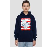 Marvel Sam Wilson American Flag Youth Kids Pull-Over Hoodie, Navy Marvel Navy 7-8 Years