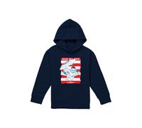 Marvel Sam Wilson American Flag Youth Kids Pull-Over Hoodie, Navy | Size: 9-11 Years Marvel Navy 9-11 Years