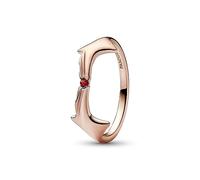 Marvel Scarlet Witch 14k rose gold-plated ring with salsa red crystal, 54