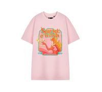 Marvel Scarlet Witch Women's Pink Graphic Tee | Short Sleeve Crew Neck Top | Hero Vibes Casual Wear | Comics Inspired Apparel Superhero Merchandise for Fans