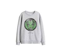 Marvel Secret Invasion Badge Kids Sweatshirt, Athletic Heather in Light Grey | Size: 5-6 Years Marvel Light Grey 5-6 Years