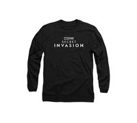 Marvel Secret Invasion Logo Long Sleeve T-Shirt, Black | Size: Large Marvel Black L