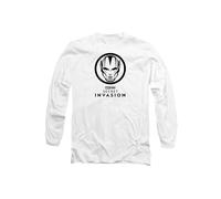 Marvel Secret Invasion Mono Badge Long Sleeve T-Shirt, White White XL