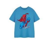 (7-8 Years) Marvel Spiderman Short Sleeved T-Shirt (Boys Blue)