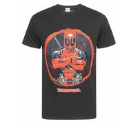 Marvel Deadpool Arms Crossed Men's T-Shirt XL Black