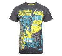 Marvel Extreme Spider-Man Men's Textured T-Shirt Charcoal