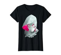 Marvel Spider-Gwen Geometric Low Poly Bust T-Shirt, Women, Black, Large
